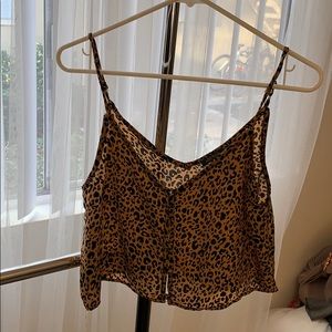 Leopard print tank top